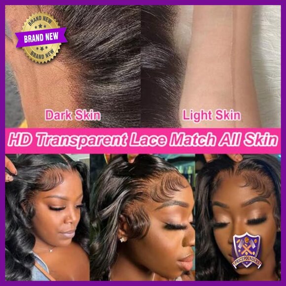 30 Inch Human Hair Body Wave Lace Front Wig 180% Density Glueless